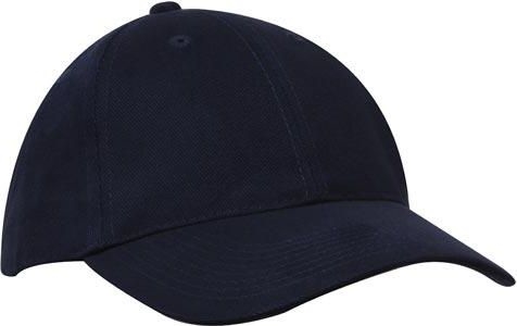 Other view of Premium Brushed Base Ball Cap – Cotton – Navy – 4194 – HEADWEAR