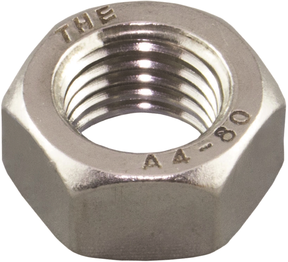 Other view of Stainless Steel - Nut - Hex Standard - SS316 A4-80 - Self Colour - Metric - Metric Coarse - 6mm - DIN934