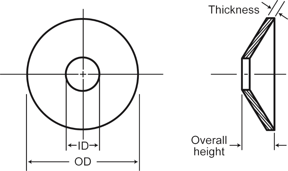 Other view of Disc Spring Washer - Steel - Plain - 18.3 x 35.5 x 2 mm - DS351820 - WASCA