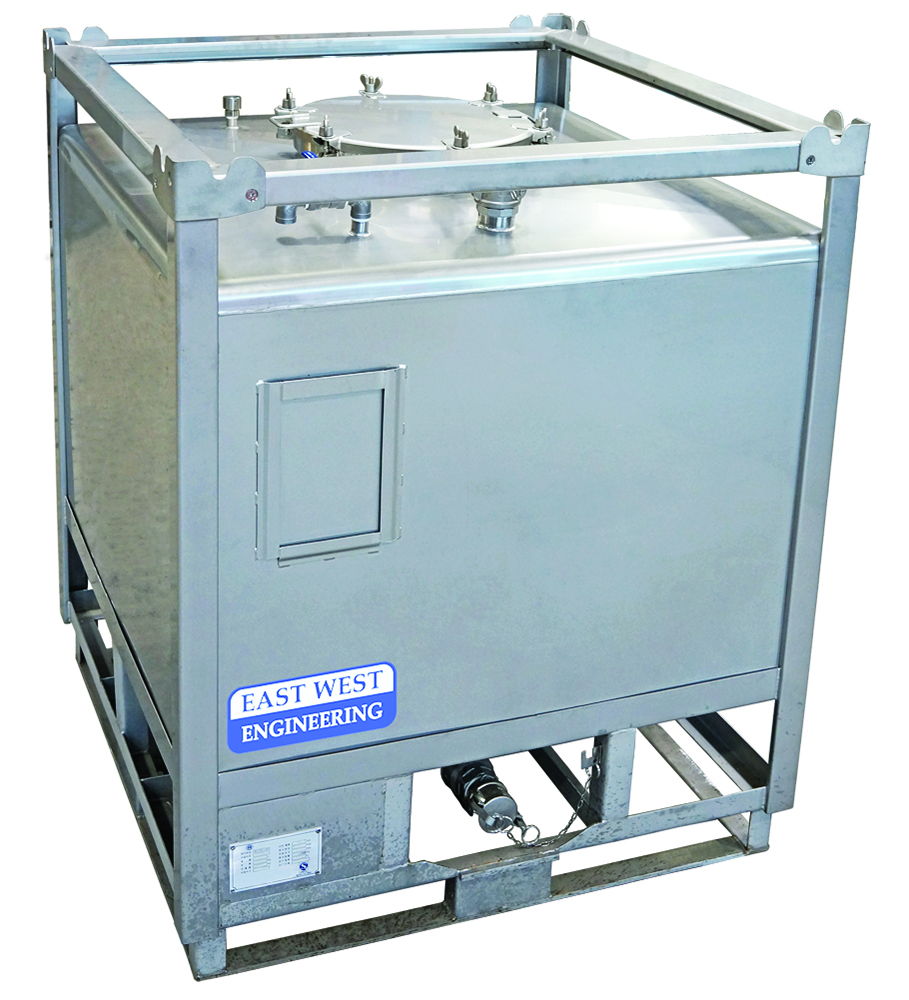 Other view of East West Engineering IBC-K9-1000 Dangerous Goods IBC - Stainless Steel