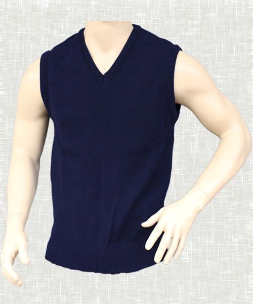 Other view of Men's Vest – Merino Wool – Navy – 6X-Large/30 – V24SL – Worksmart – Interknit