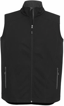 Other view of Men's Softshell Vest – Polyester – Black/Graphite – 3X-Large – J404M – Geneva Biz Tech™ – Biz Collection