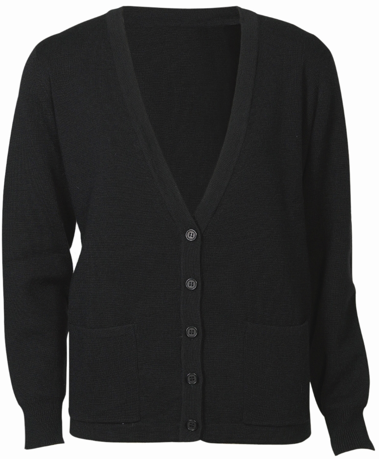 Other view of Bizcollection Ladies Traditional Cardigan – Wool - Acrylic – Black – X-Large – LC8008 – Woolmix – Biz Collection