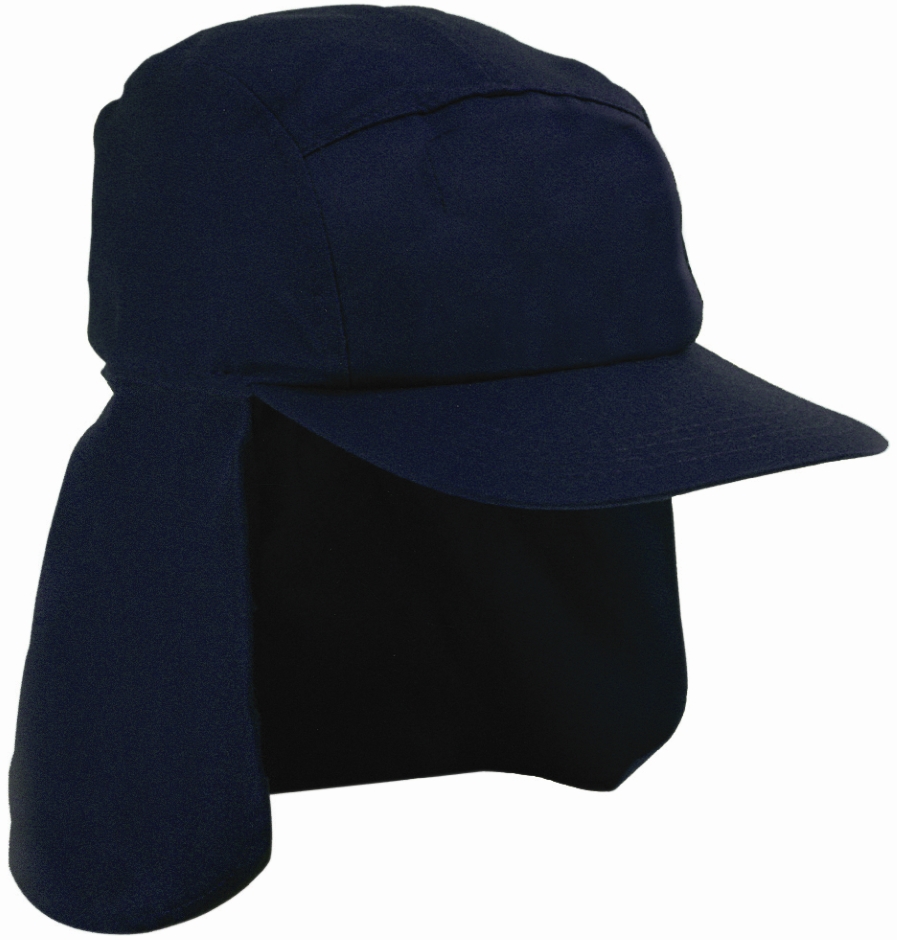 Other view of Headwear Professionals Legionnaire Hat – Polyester/Cotton – Navy – 4057 – HEADWEAR