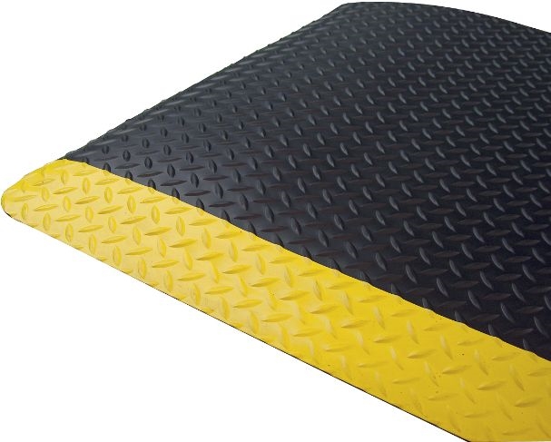 Other view of MatTek Diamond Foot Anti Fatigue Mat - 900 x 1500 x 15mm - DF35YEL - Black/Yellow Border