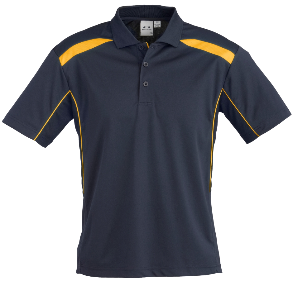 Other view of Men's Polo T-Shirt – Breathable Polyester – Navy/White – Small – P244MS – United New Generation Biz Cool™ – Biz Collection