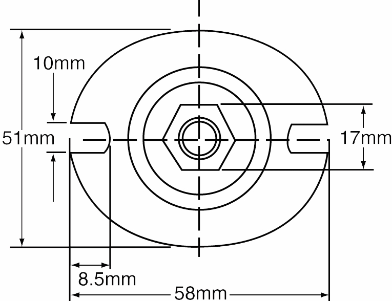 Other view of Silentbloc Mount instrument - Light Duty - Rubber - Ped Frustex - 13.6kg - 58mm - FN1630