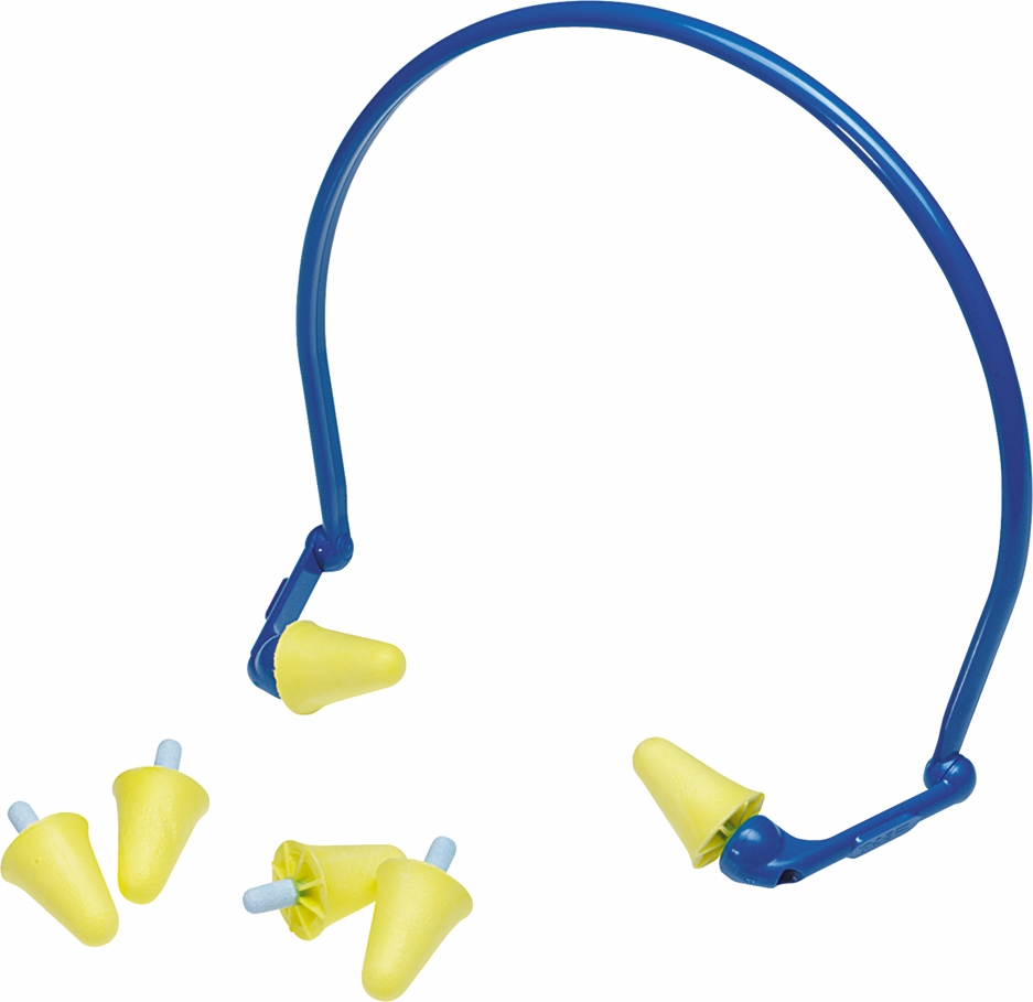 Other view of 3M E-A-R flex™ 350-3001 70071515806 Earplugs - Neck Band - Polyurethane Foam - Class 2 - 15dB - Yellow/Blue - Regular - Box of 100 Pairs