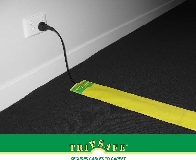 Other view of Tripsafe CABLE COVER CARPET  YELLOW 10M