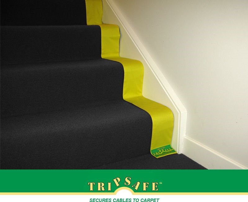 Other view of Tripsafe CABLE COVER CARPET  YELLOW 1.8M