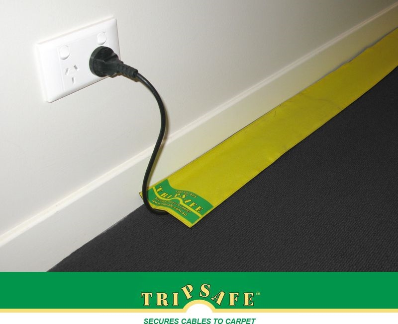 Other view of Tripsafe CABLE COVER CARPET  YELLOW 1.8M