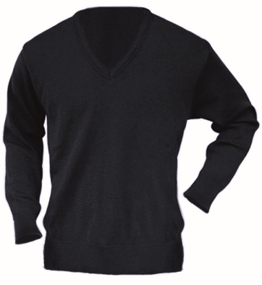 Other view of Classic Men's Jumper – Wool/Acrylic – Navy – 8 – V23S – Interknit