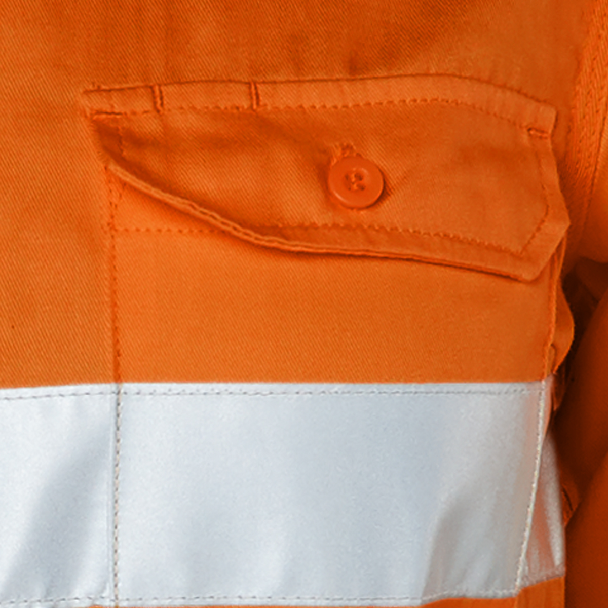 Other view of Workhorse WSH031 Shirt - Women - Two-Tone - High Visibility - Vented - Long Sleeve - Cotton - Orange/Navy - 6