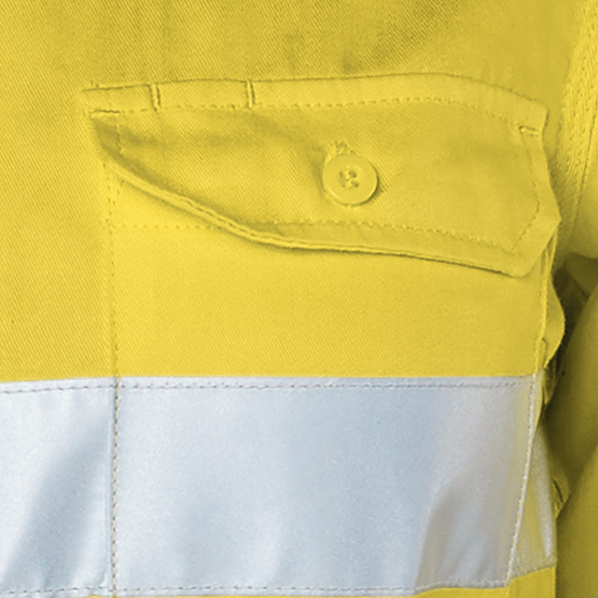 Other view of Workhorse WSH031 Shirt - Women - Two-Tone - High Visibility - Vented - Long Sleeve - Cotton - Yellow/Navy - 6