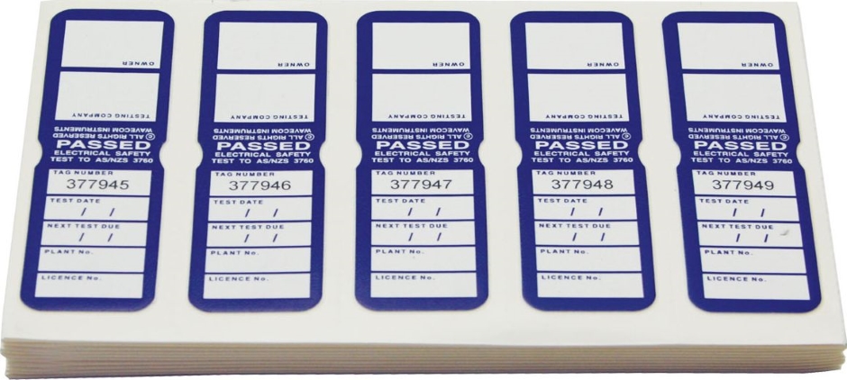 Other view of TAGS TEST TM WAVECOM BLUE- Pack of 100