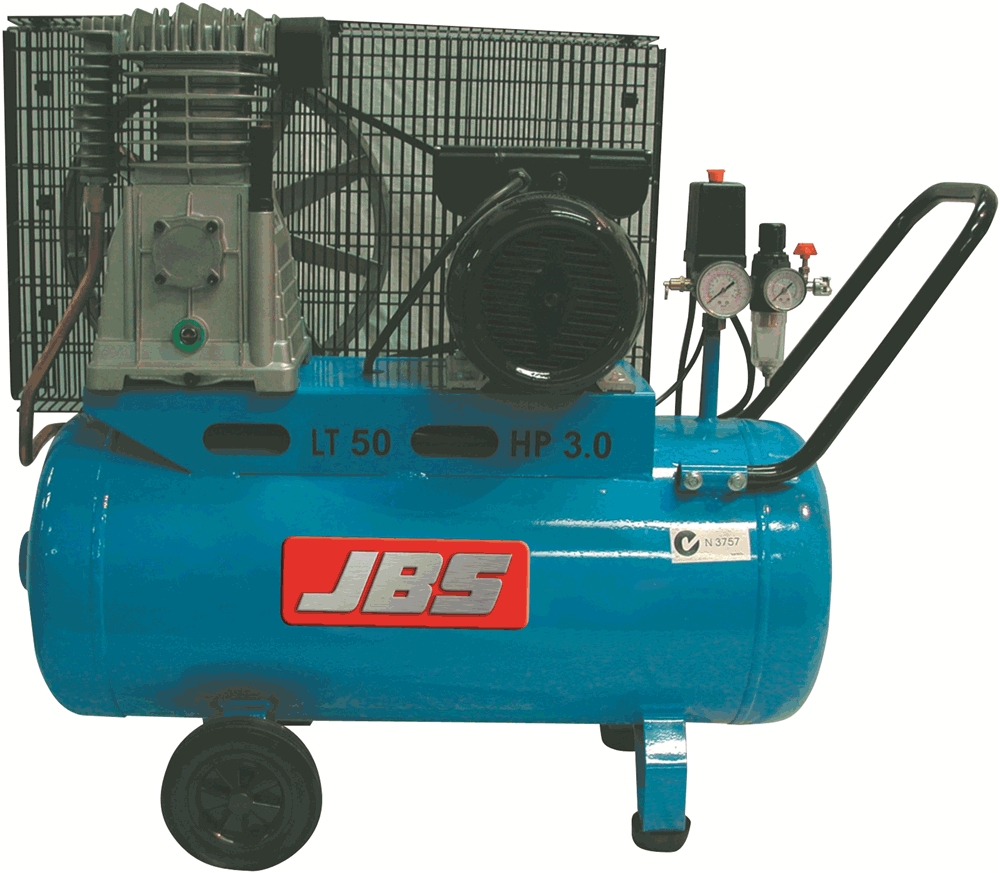 Other view of JBS CBD164LM Portable Belt Drive Compressor - 3.0HP - 50L