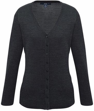 Other view of Bizcollection Ladies Longline Cardigan – Pre-Shrunk Wool - Acrylic – Charcoal – 2X-Large – LC417L – Milano – Biz Collection