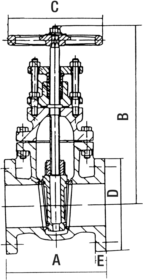 Other view of AAP VALVE GATE CI JOHN 600 FLGD DRLD E 300MM