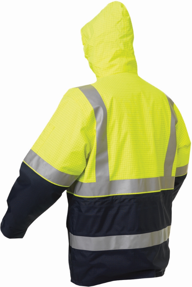 Other view of Brahma - Jacket - Platinum - Flame Retardant - Antistatic - Reflective - 5141 - Yellow/Navy - XL - 5143