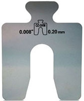 Other view of Precut Slotted Shim - 304 Stainless Steel - Smooth - 200 mm x 200 mm x 0.1 mm - Alignment Systems